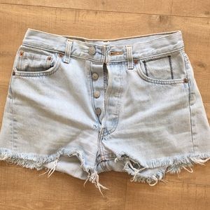 Levis light wash Vintage Shorts